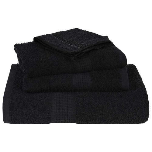 Кърпи за баня FROGN 10 бр. Черни 100x150 см 360 г/м²
