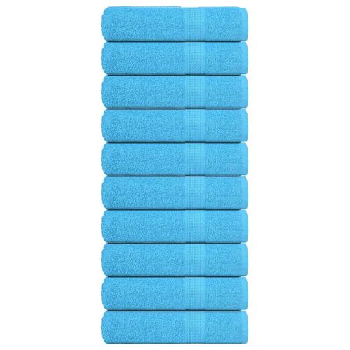 Кърпи за душ FROGN 10 бр. Тюркоазени 70x140 см 360 г/м²