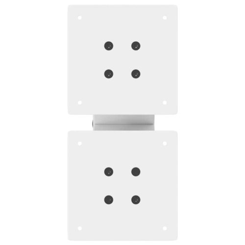 Крака за масичка за кафе, X-образни, 2 бр., бели, 40 x (30-31) см, стомана