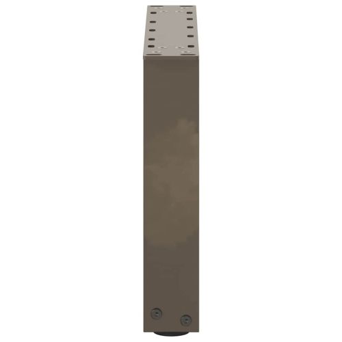 Крака за масичка за кафе, U-образни, 2 бр., естествена стомана, 40 x (30-31) см, стомана