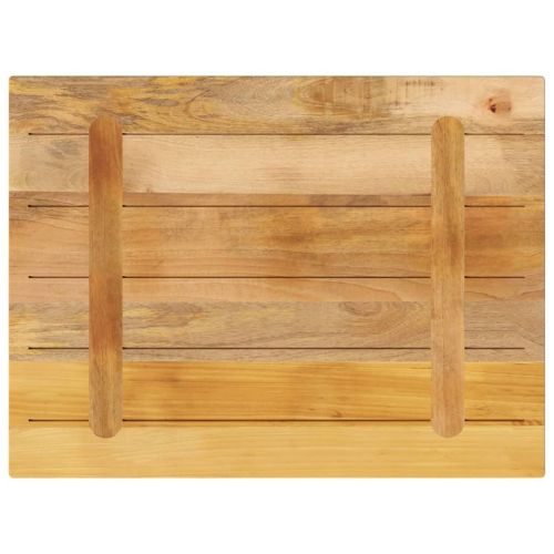 Плот за маса 80x60x3,8 см правоъгълен масивно дърво грубо манго