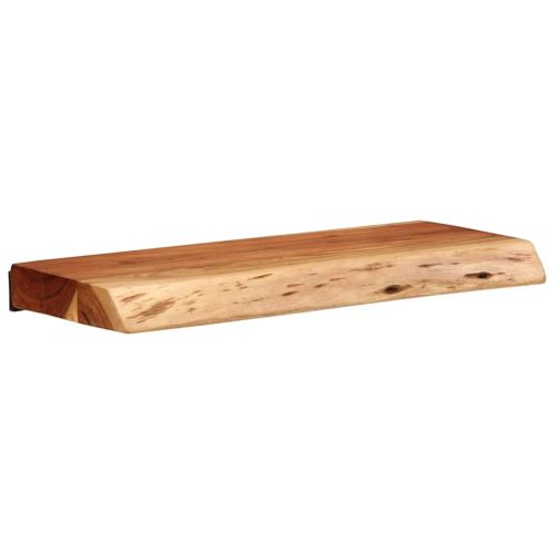 Стенни рафтове, 2 бр, 40x20x3,5 см, акациево дърво масив