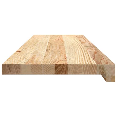 Стълбищни стъпала, 12 бр, 90x25x2 см, необработен масивен дъб