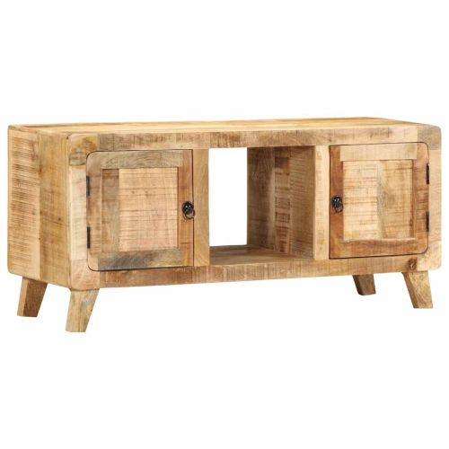 ТВ шкаф 105x46x32 cm Масивна дървесина грубо манго