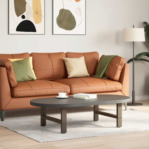 Крака за масичка за кафе, естествена стомана, 2 бр., 60 x (30-31) см, стомана