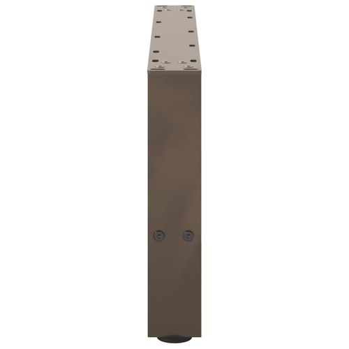Крака за масичка за кафе, естествена стомана, 2 бр., 60 x (30-31) см, стомана