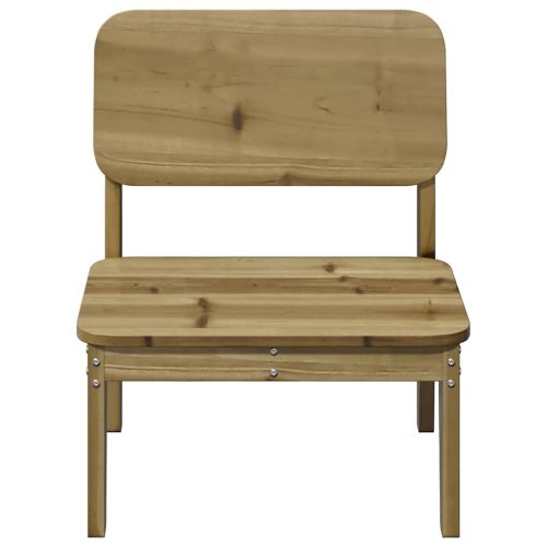 Градински столове 2 бр. 60x52,5x72 cm Импрегнирано дърво Бор