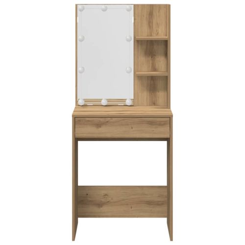 Комплект тоалетка с LED Artisan Oak Engineered Wood