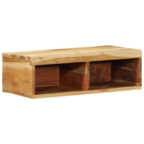 Стенен шкаф за телевизор 60x30x19 cm Масивна дървесина Акация