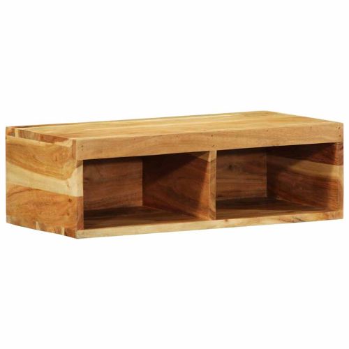 Стенен шкаф за телевизор 60x30x19 cm Масивна дървесина Акация