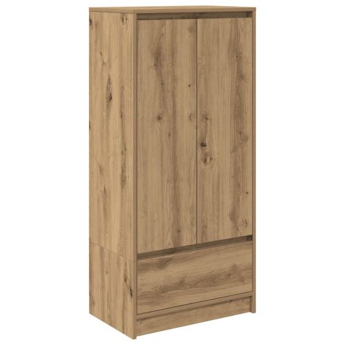 Шкаф с чекмеджета, дъб артизан 55,5x34x119,5 см инженерно дърво