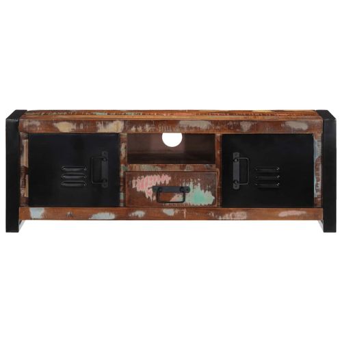 TV шкаф 100x30x35 cm Масивна дървесина Възстановена