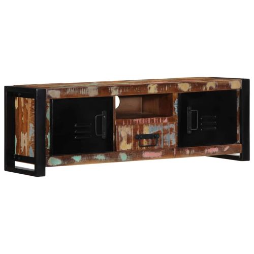 TV шкаф 100x30x35 cm Масивна дървесина Възстановена