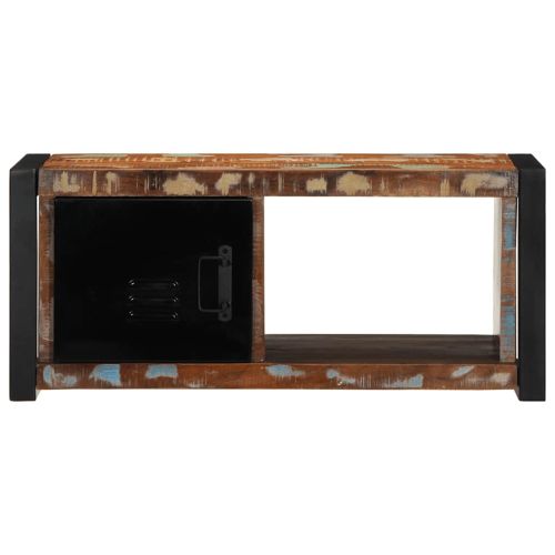 ТВ шкаф 80x30x35 cm Масивна дървесина Възстановена
