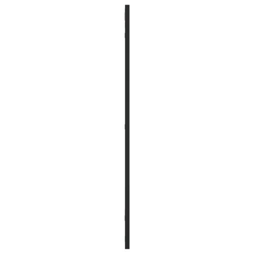 Стенно огледало, черно, 50x80 см, правоъгълно, желязо