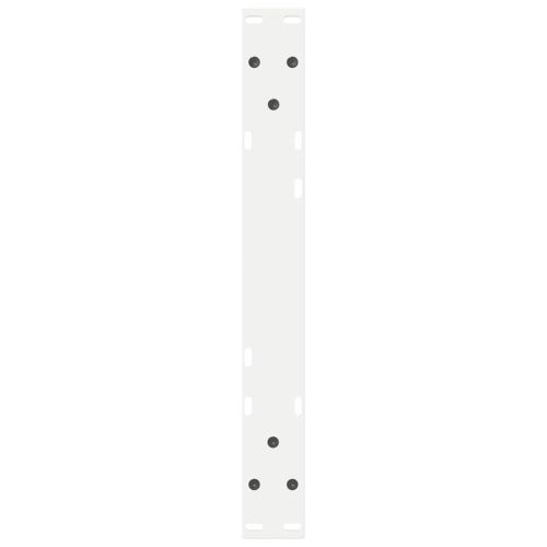 Крака за масичка за кафе, 2 бр., бели, 60 x (30-31,3) см, стомана