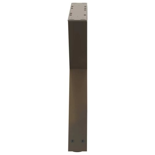 Крака за масичка за кафе, 2 бр., естествена стомана, 60 x (42-43,3) см, стомана
