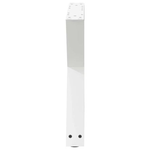 Крака за масичка за кафе, 2 бр., бели, 50 x (42-43,3) см, стомана