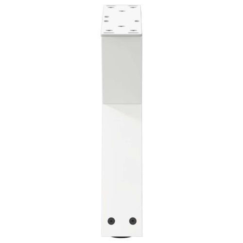 Крака за масичка за кафе, 2 бр., бели, 30 x (30-31,3) см, стомана