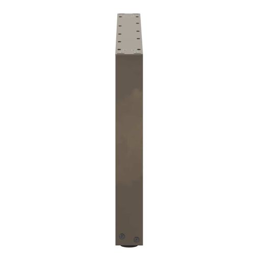 Крака за масичка за кафе, U-образни, 2 бр., естествена стомана, 60 x (42-43) см, стомана