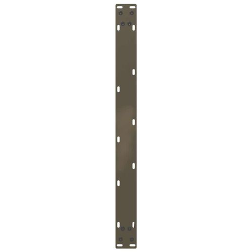 Крака за масичка за кафе, U-образни, 2 бр., естествена стомана, 60 x (42-43) см, стомана