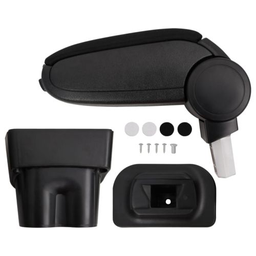 Подлакътник за кола черен 17x32x(35,5-52) см ABS