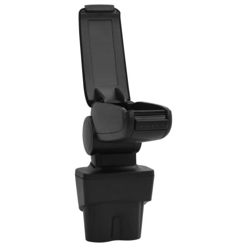 Подлакътник за кола черен 17x32x(35,5-52) см ABS