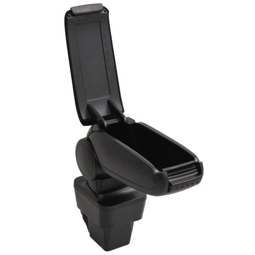 Подлакътник за кола черен 13x34x(33-46) см ABS
