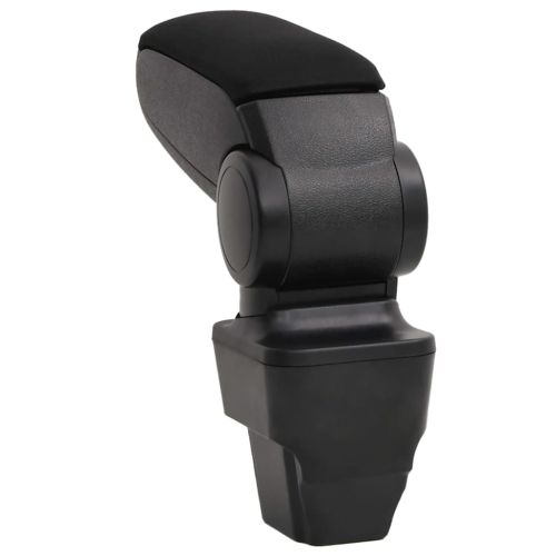 Подлакътник за кола черен 13x34x(33-46) см ABS