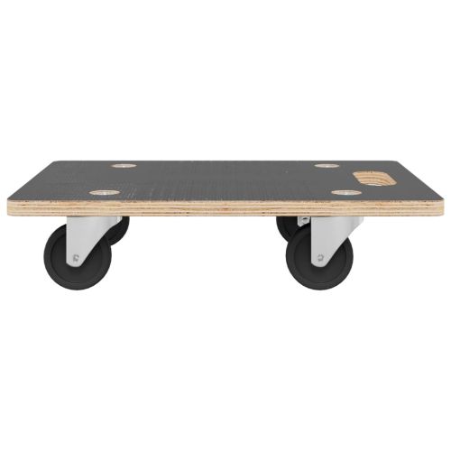 Транспортни колички 2 бр правоъгълни 80x55x11,5 см 250 кг