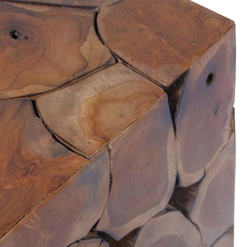 Табуретки 4 бр., кафяви, 40x40x45 см, тиково дърво масив