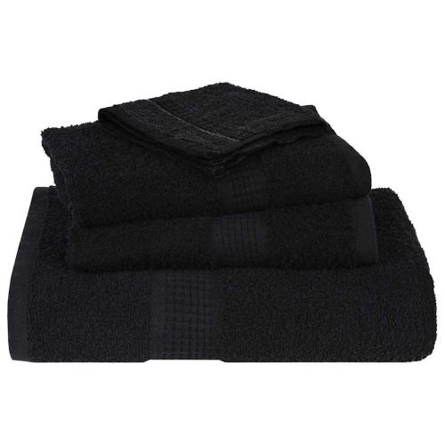Кърпи за гости FROGN 2 бр. Черни 30x50 см 360 г/м²