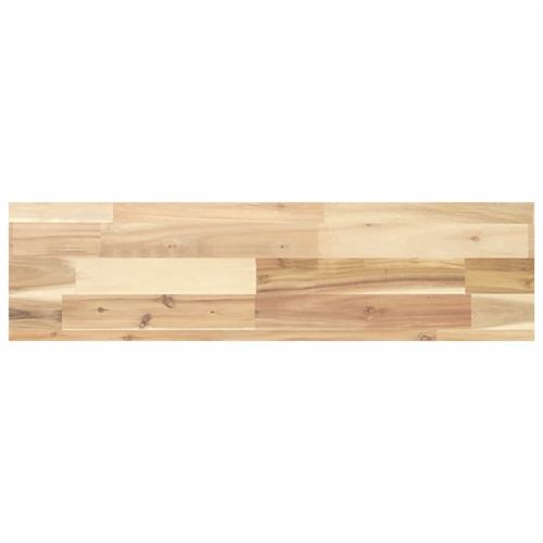 Плаващи рафтове, 3 бр., 100x20x4 см, необработена масивна дървесина, акация