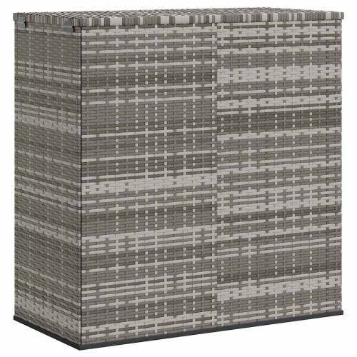 Кутия за градински възглавници PE ратан 100x49x103,5 см сива