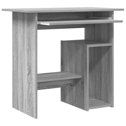 Бюро, сив сонома, 80x45x74 см, инженерно дърво