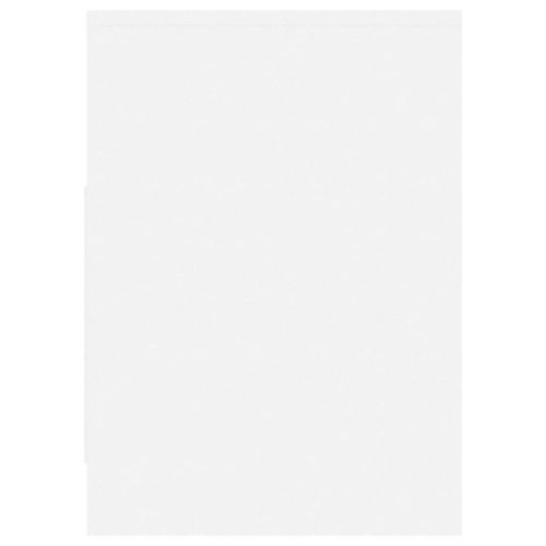 ТВ шкаф, бял, 102x37,5x52,5 см, инженерно дърво