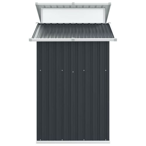 Градинска барака антрацит 270x130x208,5 см поцинкована стомана