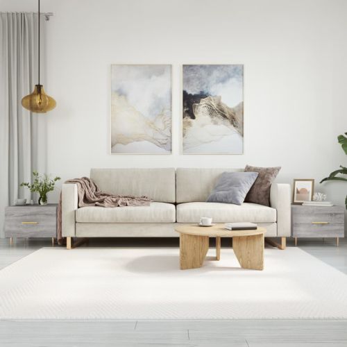 Кафе маси, 2 бр, сив сонома, 50x50x40 см, инженерно дърво