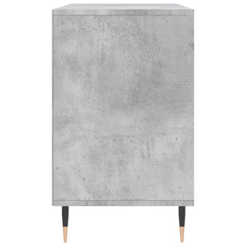 Шкаф за обувки, бетонно сив, 102x36x60 см, инженерно дърво