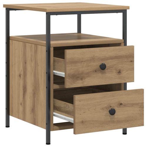 Bedside Cabinet Artisan Oak 44x45x60 cm Engineered Wood - Untranslated