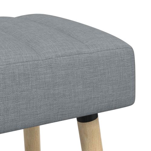 Пейка с канали Светлосиво 110 x 40 x 46 cm Текстил