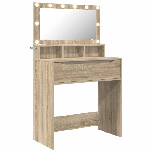 Тоалетки за спалня с чекмедже Сонома дъб 80 x 39,6 x 135 см