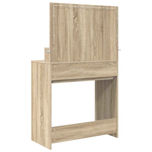 Тоалетки за спалня с чекмедже Сонома дъб 80 x 39,6 x 135 см