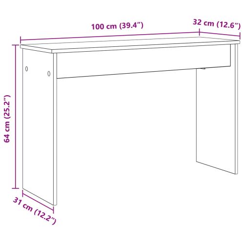 Стойка за клавиатура Бяло 100 x 32 x 64 см Инженерно дърво