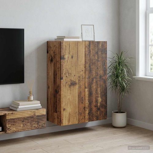 Стенно шкафче Старо дърво 66 x 34,5 x 90 см Инженерна дървесина