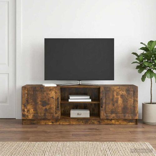 ТВ шкаф Опушен дъб 150 x 31 x 47 см Инженерна дървесина