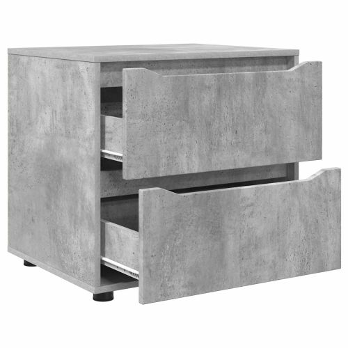 Шкаф за съхранение Циментено сиво 60 x 48 x 57 см