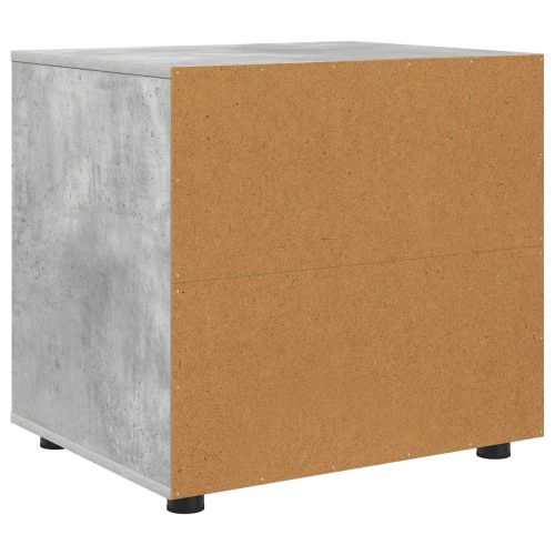 Шкаф за съхранение Циментено сиво 60 x 48 x 57 см