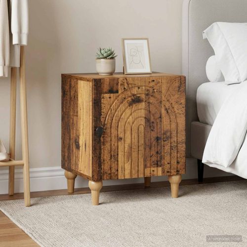 Нощен шкаф 2 pcs Старо дърво 43 x 34,5 x 50 см