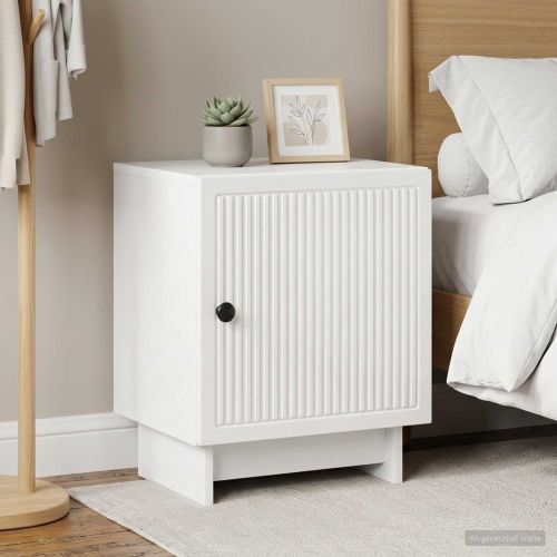 Нощен шкаф 2 pcs Бял гланц 43 x 34,5 x 50 см